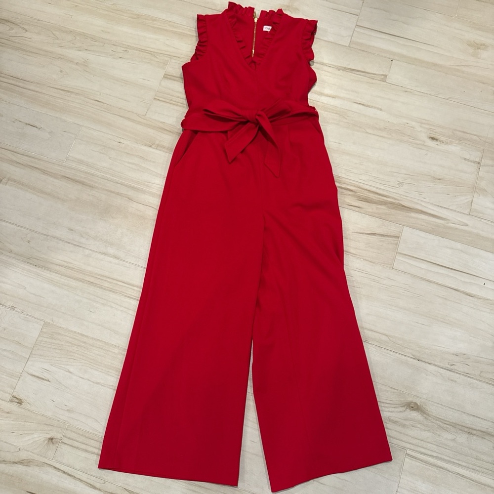 Calvin Klein Red ❤️ Sleeveless Jumpsuit • Size 4 • Like New - Picture 12 of 16
